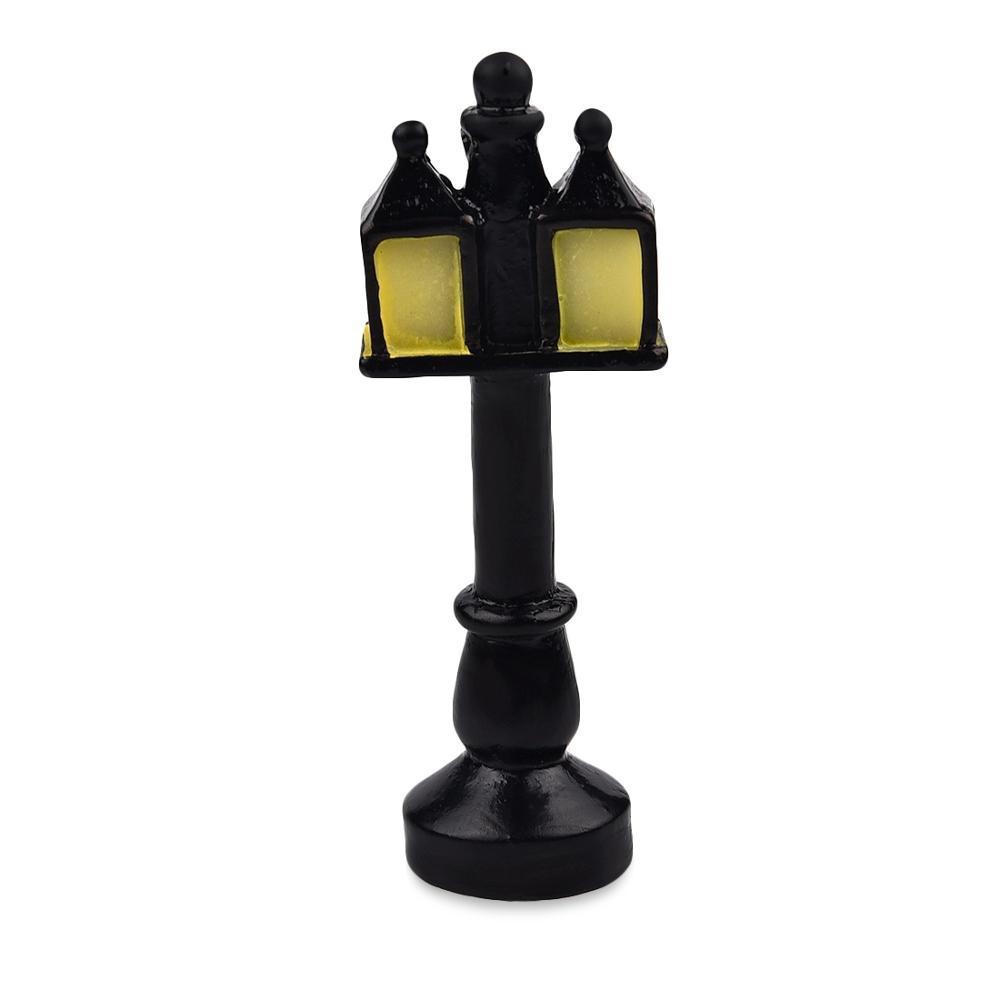 Retro Mini Street Lamp Miniature Garden Ornament Streetlight Figurines Fairy Garden Decoration Resin Craft Micro Landscaping
