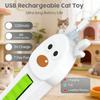Wall Mounted Auto Motion Flying Rope Cat Toy Quiet Bring Adhesive Base Interactive Cat Toy Adjustable Motion Modes
