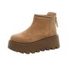 European snow boots women's winter new women's boots casual fashion versatile low-top thick-soled thick velvet warm short boots