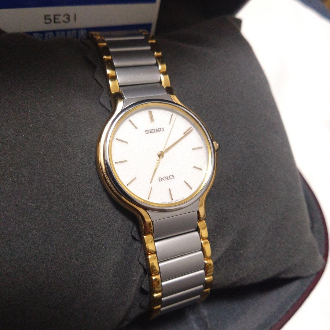 

[USED] Extremely rare SEIKO DOLCE deadstock-like full-frame watch with battery