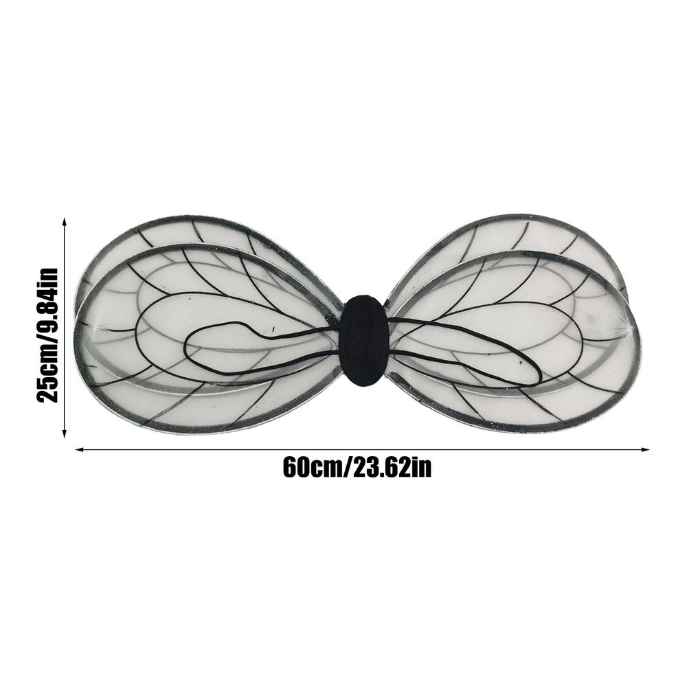 Bee Wing Creative Party Supplies Accessory Cosplay Wing Halloween Costume Halloween Cosplay Prop for Dance Roleplay Festive чёрный