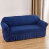 Bubble Gauze Sofa Cover with Skirt Hem All Inclusive Elastic Dust Cover for Living Room Anti Slip Furniture Protection Slipcover