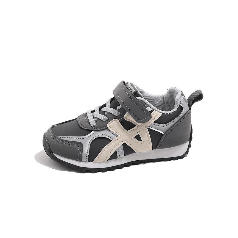 Children's board shoes leather breathable sneakers 2025 spring and summer new children's casual shoes boys and girls leather Forrest Gump shoes