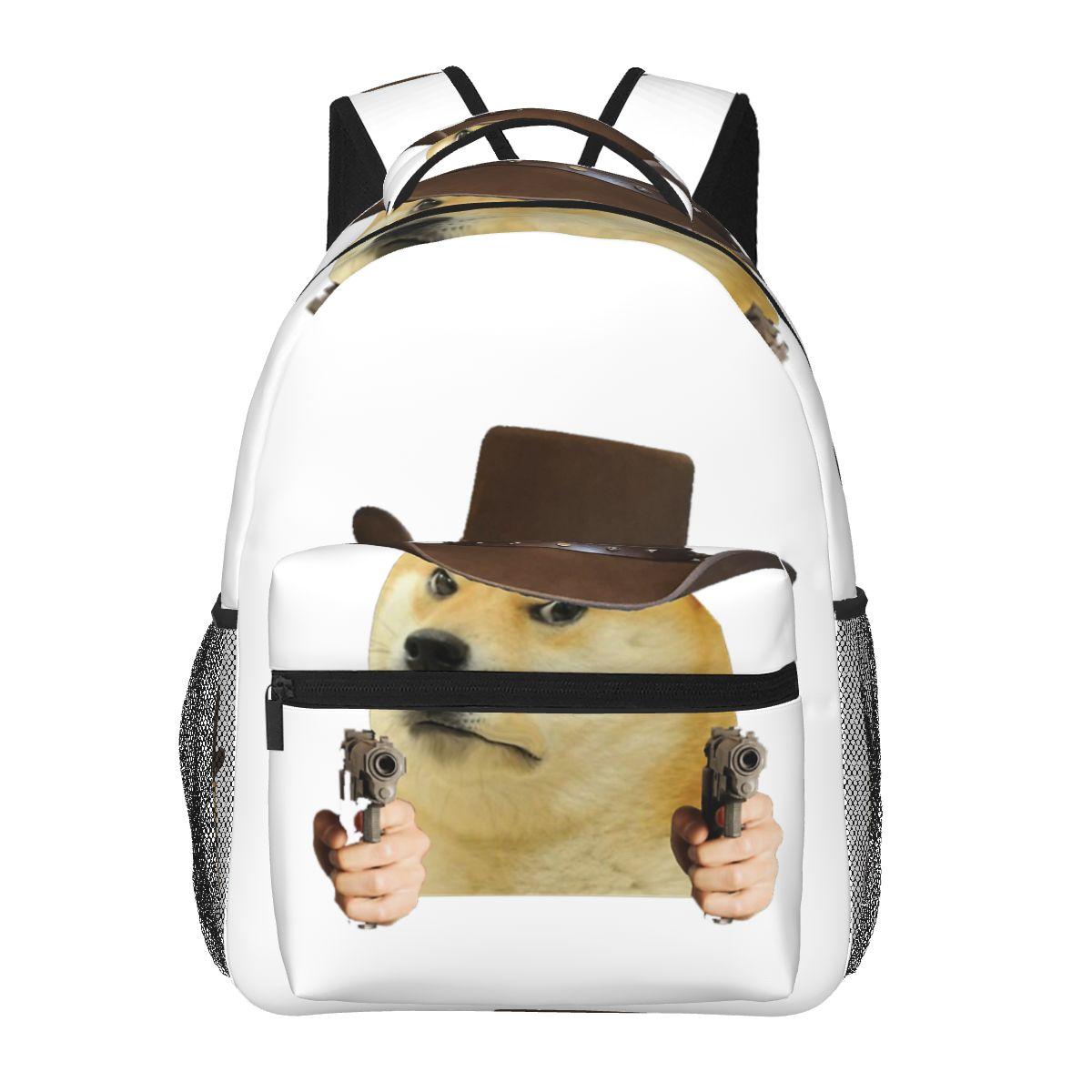 

Doge Shiba Inu Memes Backpack Hot Sale Daypack Large Capacity Kids BookBag School Bag Shoulder Bags for Men Women One Size