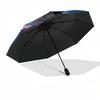 1pc Superman Space Automatic Folding Umbrella - Compact 8-Rib Design, Durable Plastic & Iron1089L