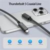 USB C To USB C Cable for Thunderbolt5, Fast 80Gbps Data Transfer, PD240W Power Delivery, Supports Double 8K Video Output