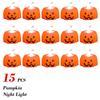 1-20PCS Halloween LED Pumpkin Electronic Candles Lights Halloween Horror Party Night Lights Home Porch Haunted House Decorations