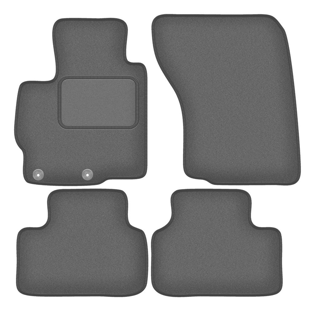 Velour graphite car mats for: Mitsubishi ASX II crossover (2020-)