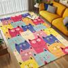 Colorful Cats Living Room Nonslip Area Rug Soft Carpet For Bedroom Game Playroom Sofa Office Home Decor Doormat Christmas Gift C9261231