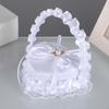 Heart Shape Mini Gift Box for Wedding Bearer with Handheld Flower Basket
