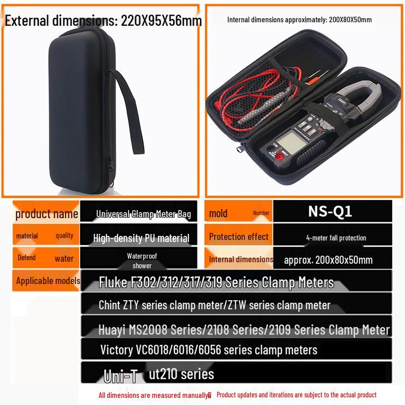 Universal Portable Multimeter Instrument Toolkit Bag