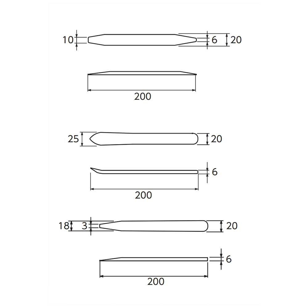 Kyoto Tool Handy Remover Spatula Set ATP201H3 (KTC)
