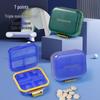 Portable 7-Compartment Weekly Pill Organizer: Moisture-Proof, Waterproof, Food-Grade Material