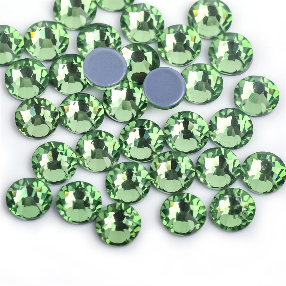SS6-SS30 40 Farben Crystal AB Better DMC Hot Fix Strasssteine, Glas-Strasssteine zum Aufbügeln, zum Nähen und für Stoffdekorationen