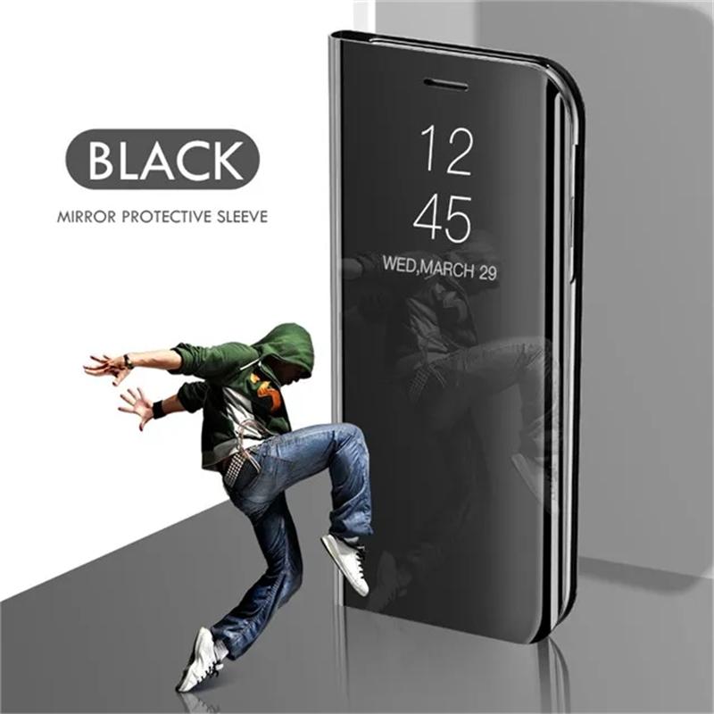 

Прозорий дзеркальний шкіряний чохол для Samsung Galaxy A04S A14 A54 A53 S23 Ultra S22 S21 Xiaomi Redmi Note 12 11 Pro iPhone 15 14 13 12 11 Pro Max Cover For iPhone 13 Pro Max чорний