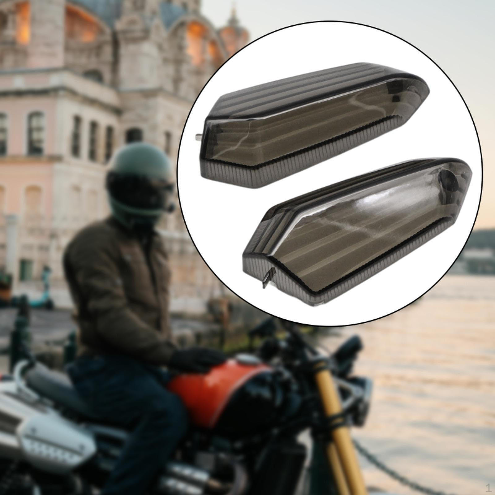 

1 пара корпусов указателей поворота мотоцикла, простая установка, практичные запасные части, профессиональные Black