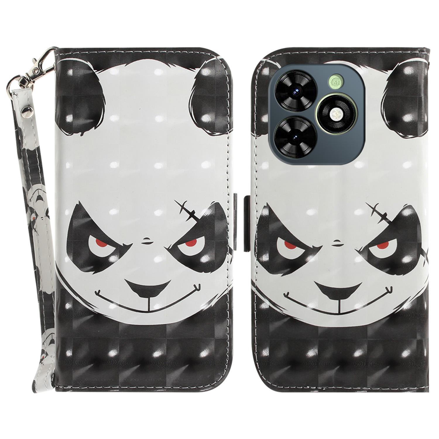 

For Infinix Smart 8 4G/Smart 8 HD 4G/Hot 40i Cover Stylish Printed Leather Phone Case with Strap A