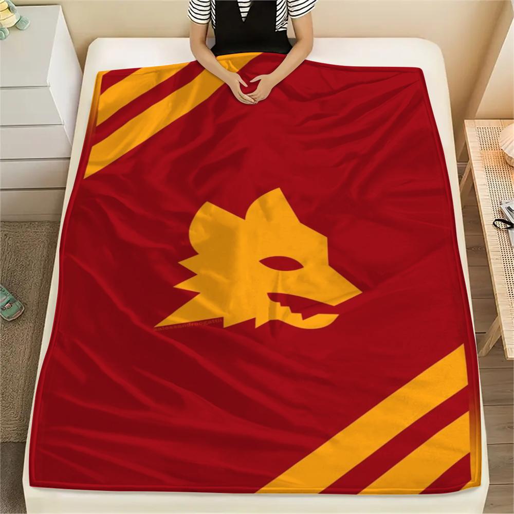 

1pc A.S Roma Print Flannel Blanket, High quality Comfortable for All Seasons, Home Decor, Warmth and Comfort, Perfect for Christmas Gifts03 80cm x 120cm