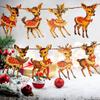 Christmas Vintage Bunting Wooden Decoration Banner