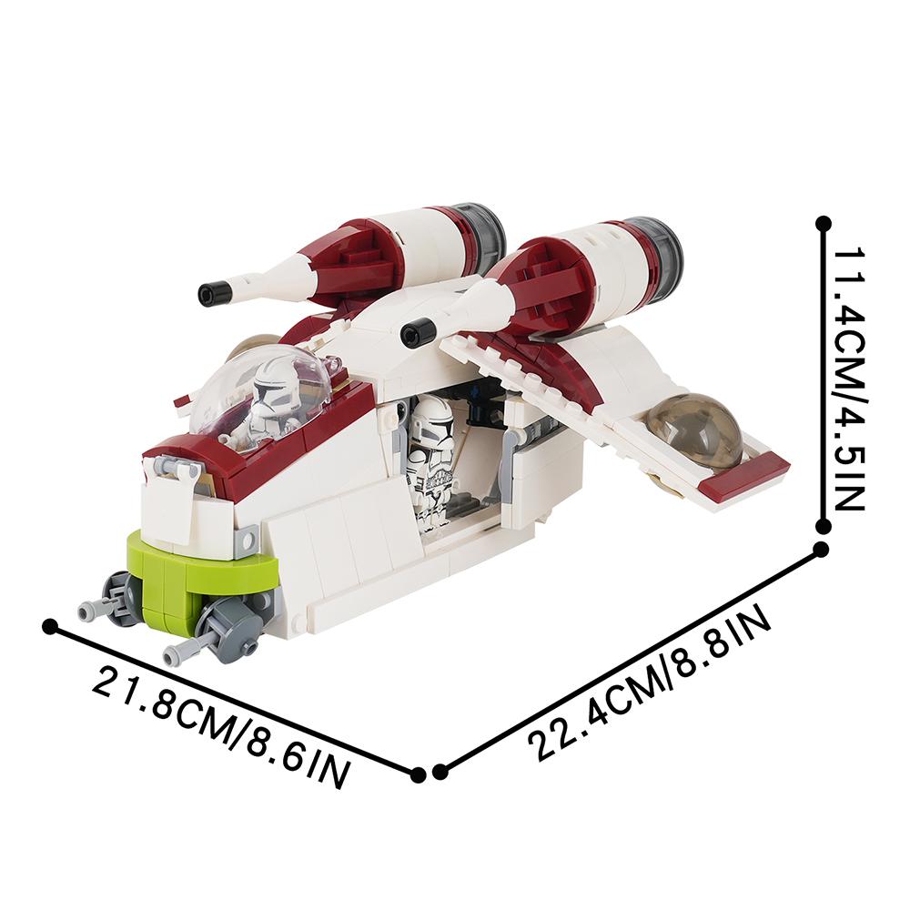 MOOXI Hvězdné války Bojový tank Model Cihličky DIY Dioráma Dospělí Děti Hračky Stavebnice Montessori Dárky Pokojová dekorace