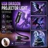 161 Degree Rotating Dreamy Starry Sky Projector USB Powered Flexible Neck USB Plug Projection Lamp Interchangeable Slides