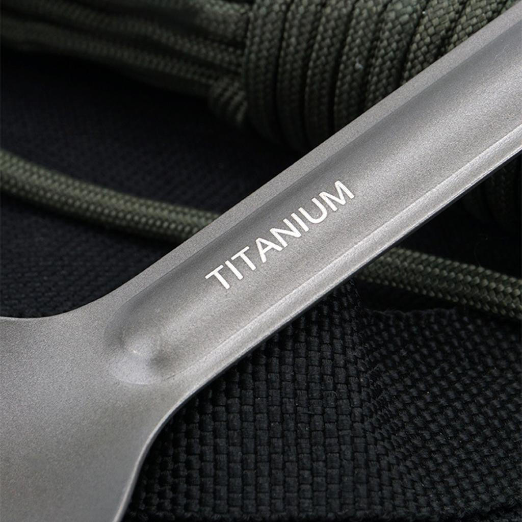 1pc Titanium Spoon/Spork/Fork Light Weight Camping Tableware Accessories