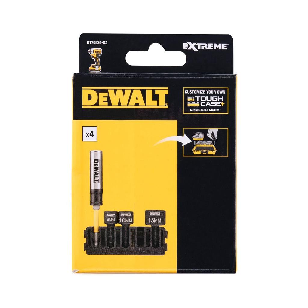 Dewalt 1/4 Impact Sockets Set (Pack of 4)