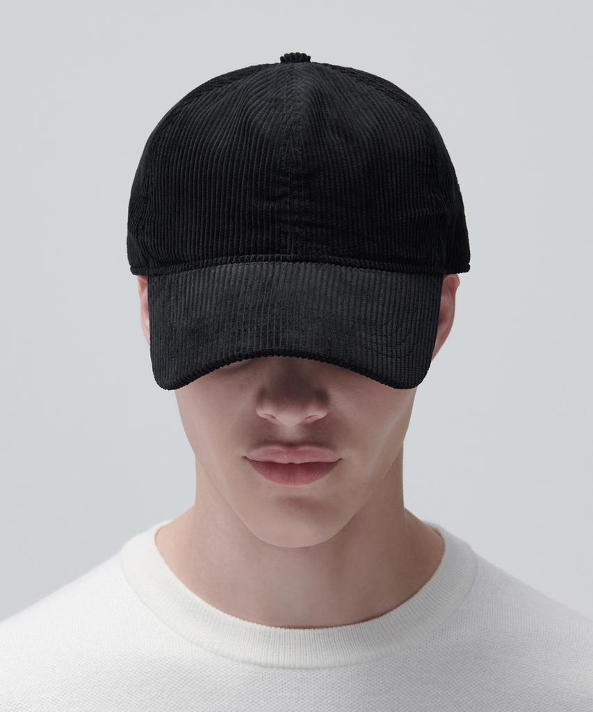 MUSINSA STANDARD Oversized Corduroy Ball Cap [Black]