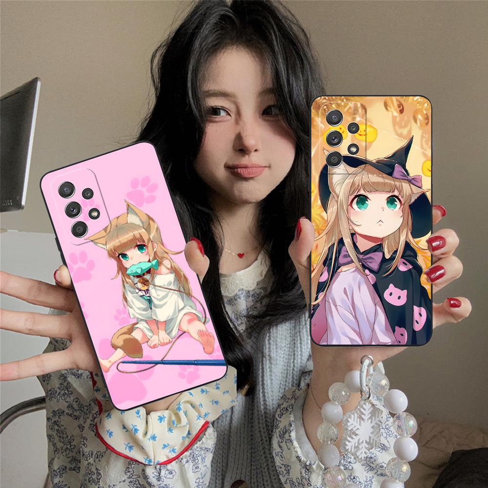 Anime Kinako Hara Mobile Phone Case for Samsung Galaxy A56 55 54 53 52 51 36 35 34 23 16 15 5G Colorful Cover Cover Pretty