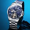 Men's Luxury Brand Automatic Mechanical Chronograph Watch Moon Phase Display Multifunction Steel Bracelet