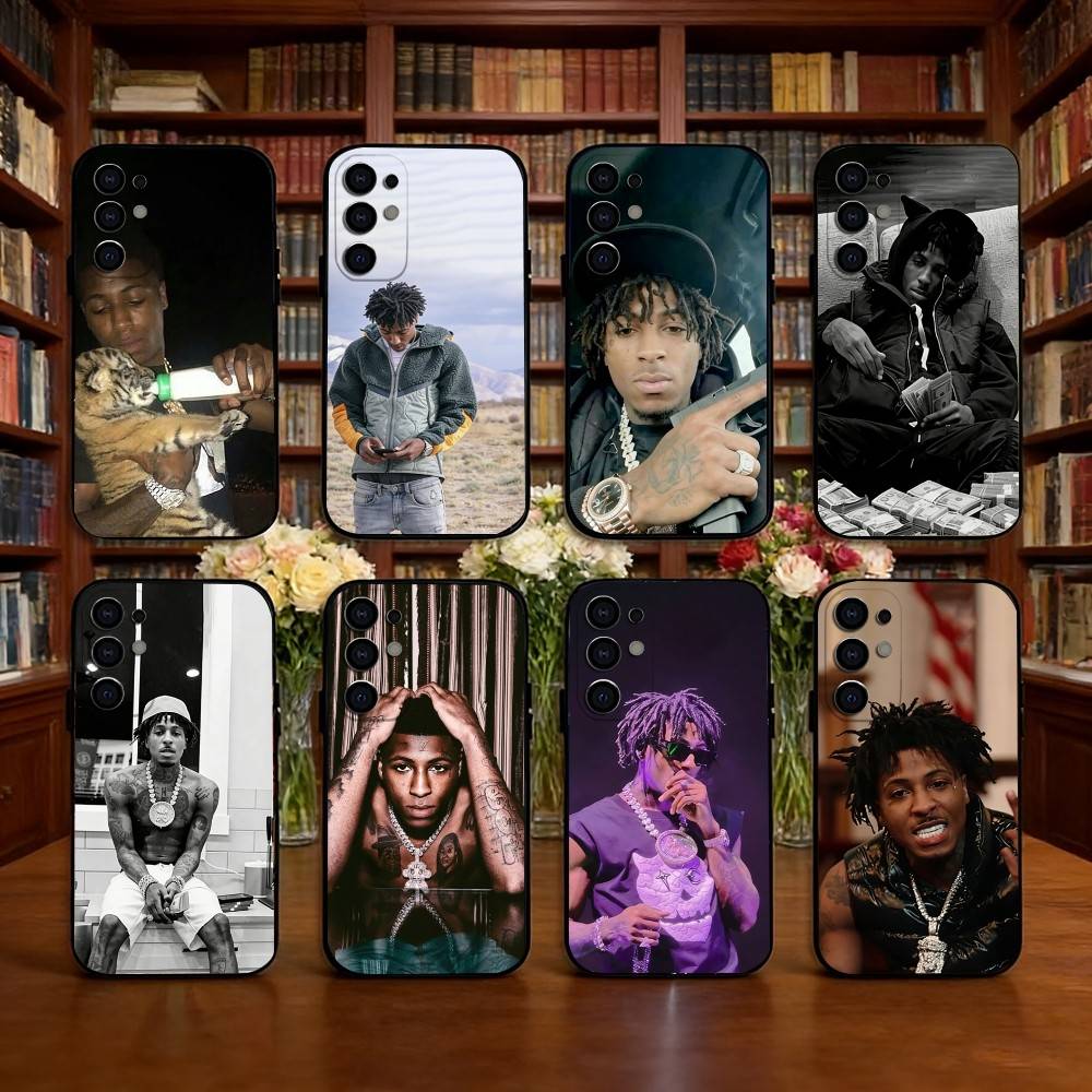 YoungBoy Never Broke Again Phone Case Black Silicone Soft For Samsung S25,S24,S21,S22,S23,S30,Ultra,S20,Plus,Fe,Lite