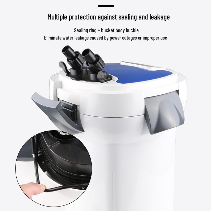 Silent Variable Frequency External Aquarium Filter HW-3000 for Planted and Large Fish Tanks