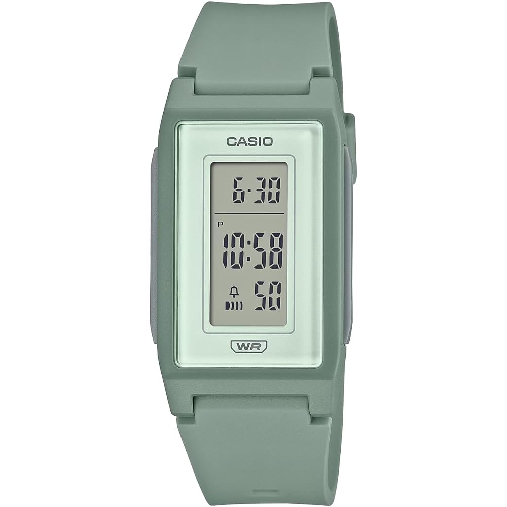 Casio LF-10WH-3 Women s Digital Watch Biomass Plastic Matte Grayish Green Overseas Model
