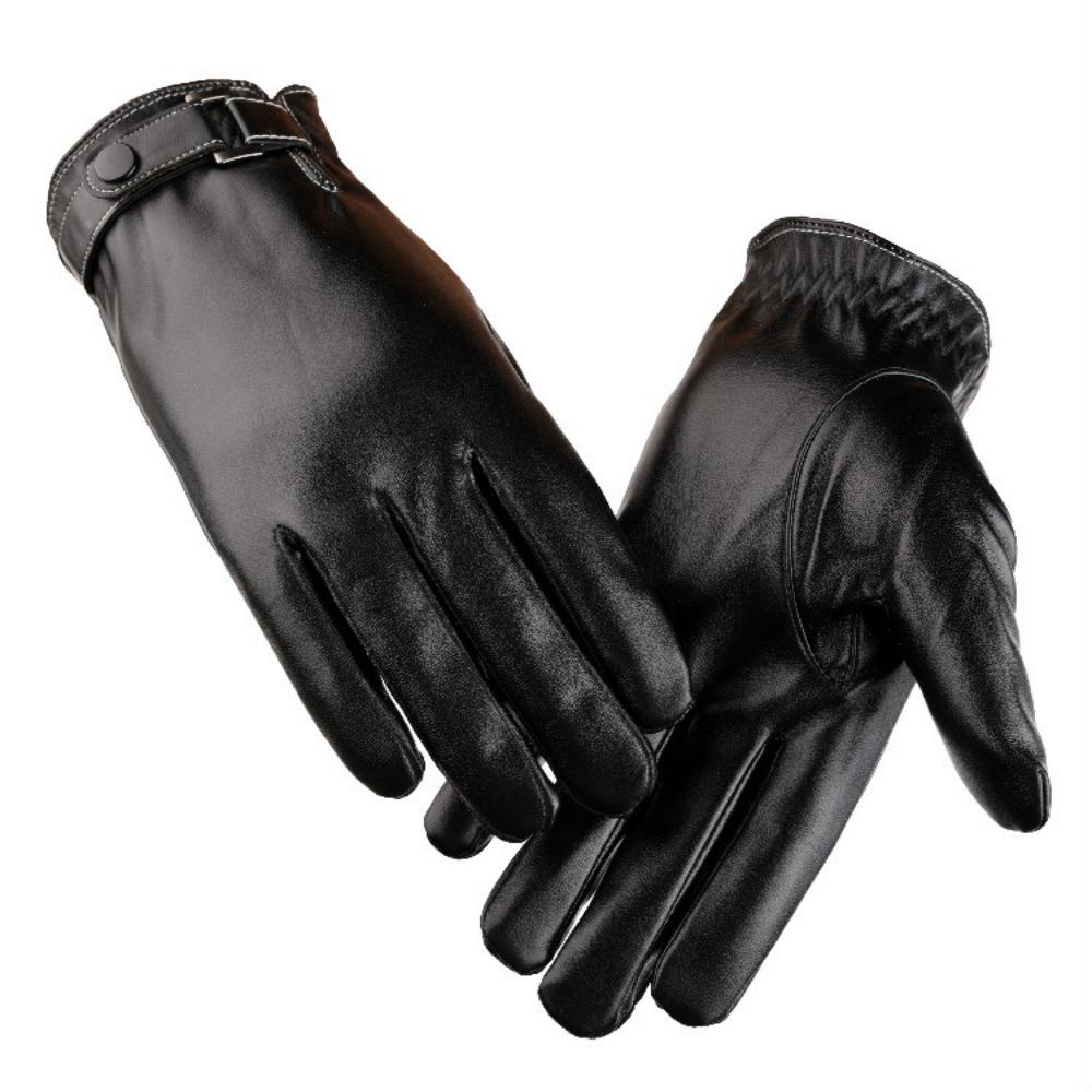Touchscreen Herrenhandschuhe aus Kunstleder