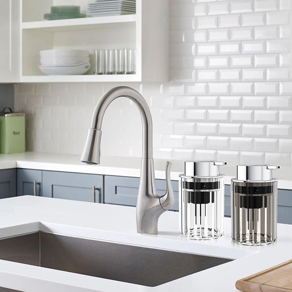 Refillable Hands Foaming Soap Dispenser with Pump Hands Liquid Soap Mousse Bottle  Bathroom