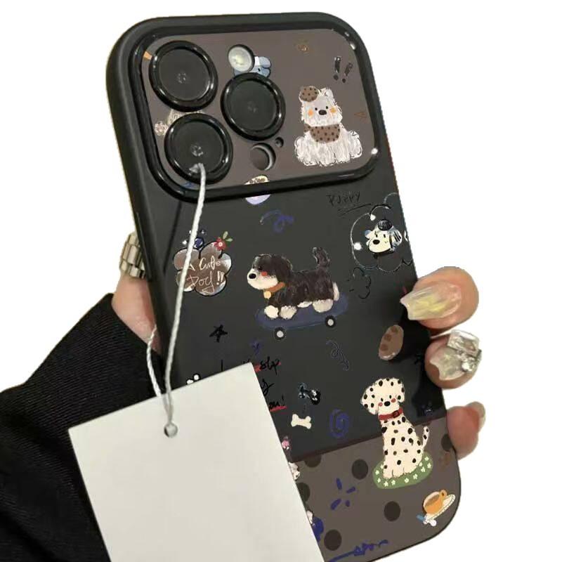 Skateboard Puppy for iPhone Apple 17PRO Mobile Phone Case 16 Large Windows 15 Matte 14 Anti-drop 12/11X