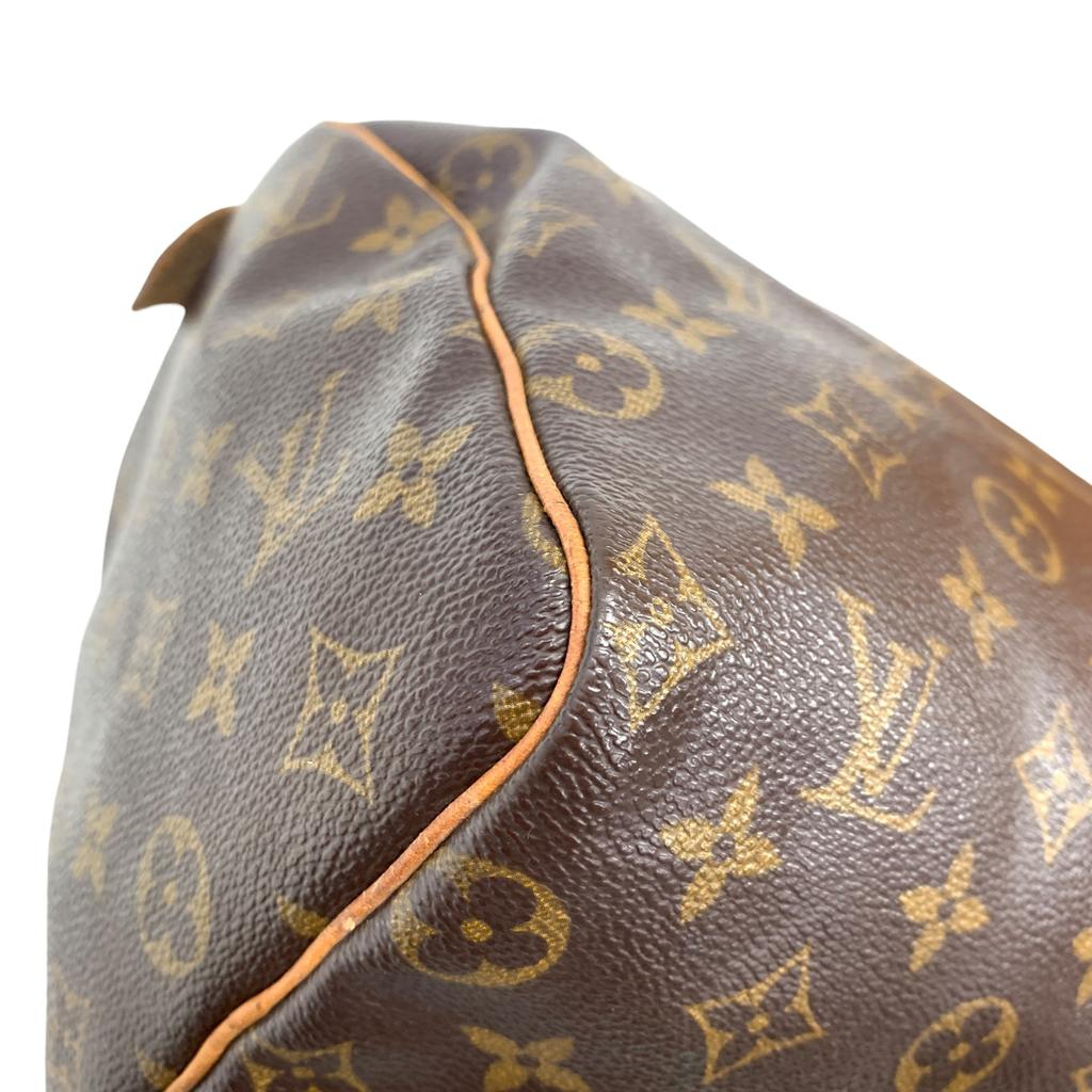Used Louis Vuitton Monogram Speedy 25 M41528 Boston Bag Brown Authentic 1220