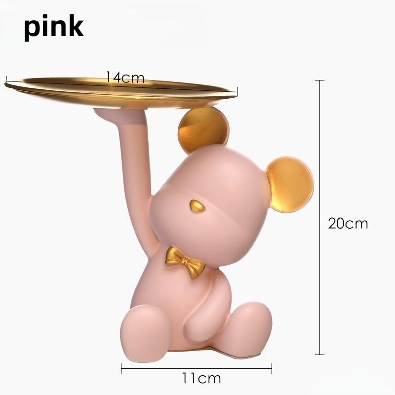 

Хранение ключей при входе, Жестокие медвежьи украшения, Поддоны, Аксессуары для дома, Ремесленные изделия, Оптовые шкафы под телевизор, Украшения для рабочего стола розовый