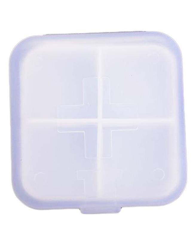 Portable Travel 4 Grid Pill Storage Box Case Container Mini Medicine Organizer