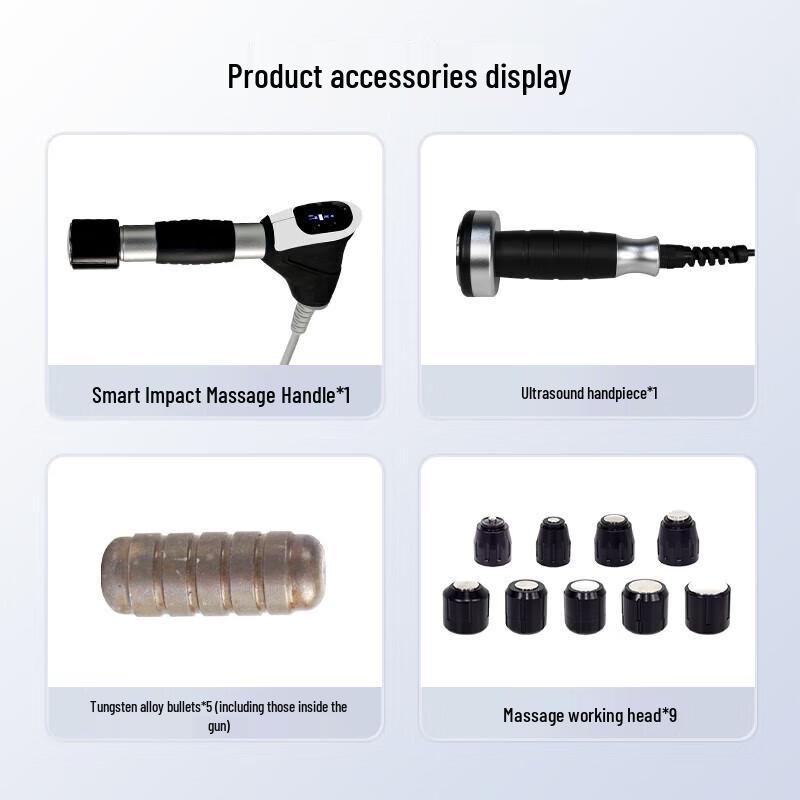 Haomeng HM13CJ 2-in-1 Shockwave & Ultrasonic Massager