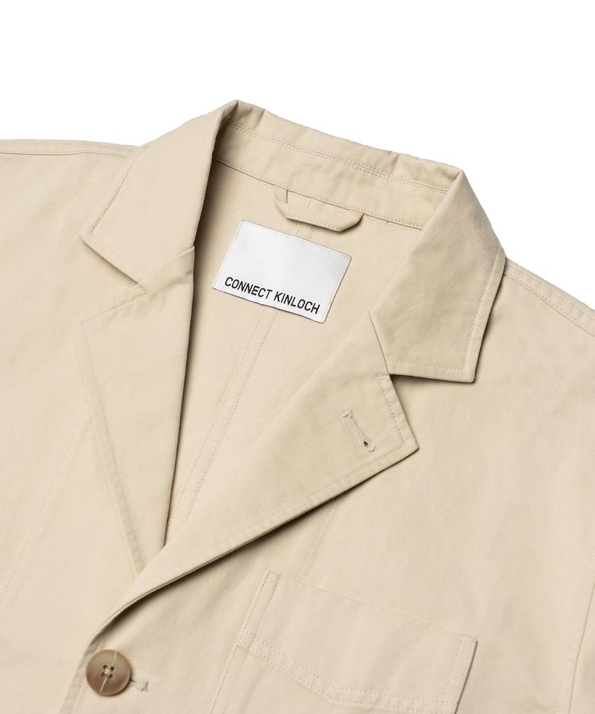 Connect Kinloch Washed Cotton Loose Fit Jacket [Beige]