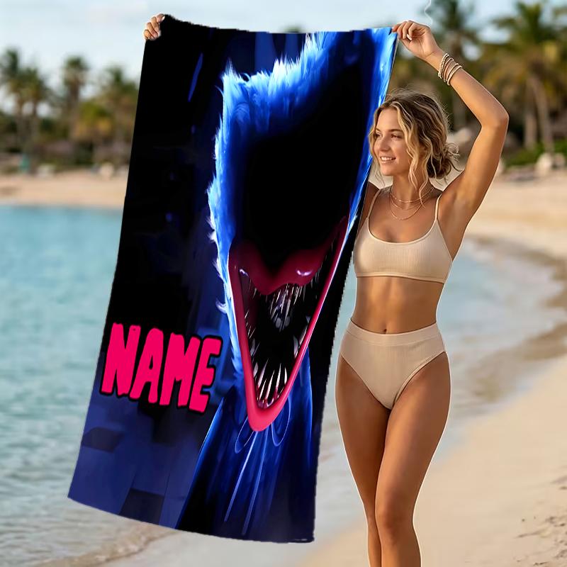 Customizable personalized beach towels Poppy Playtime themed designs.Suitable for the beach, yoga, sports;ideal as beach accessories