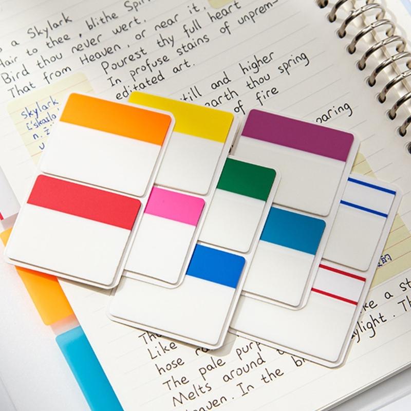 250Pcs Index Stickers Tabs Sticky Index Labels Page Flag Writable Index Flag Page Marker for Books Calendar Notebook