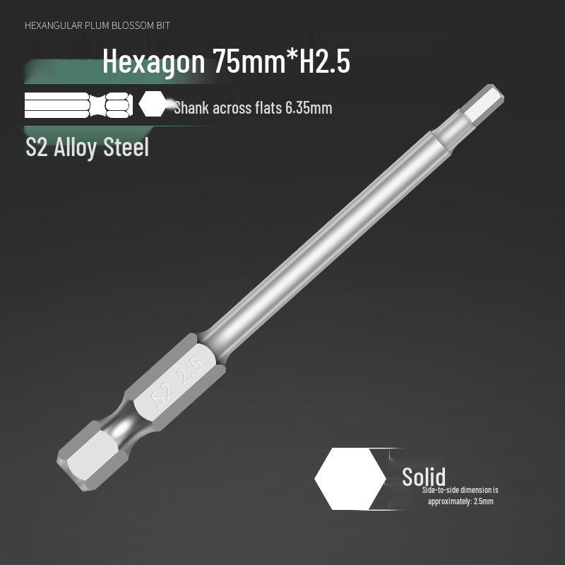 Alloy Steel Magnetic Hexagon Electric & Air Screwdriver Bit Set