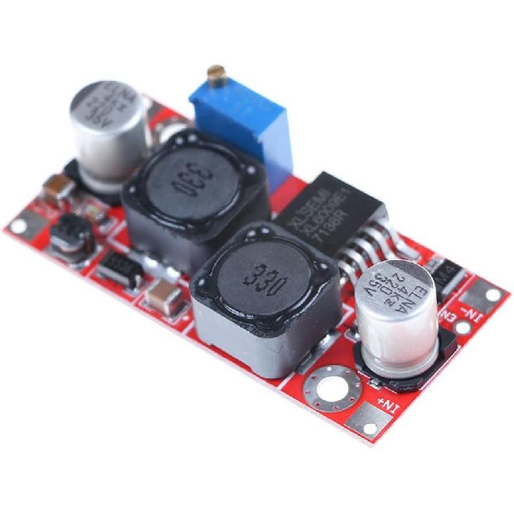 JacobsParts XL6009 DC Buck Boost Step Up or Down Adjustable Voltage Power Module 5V 12V 24V 32V