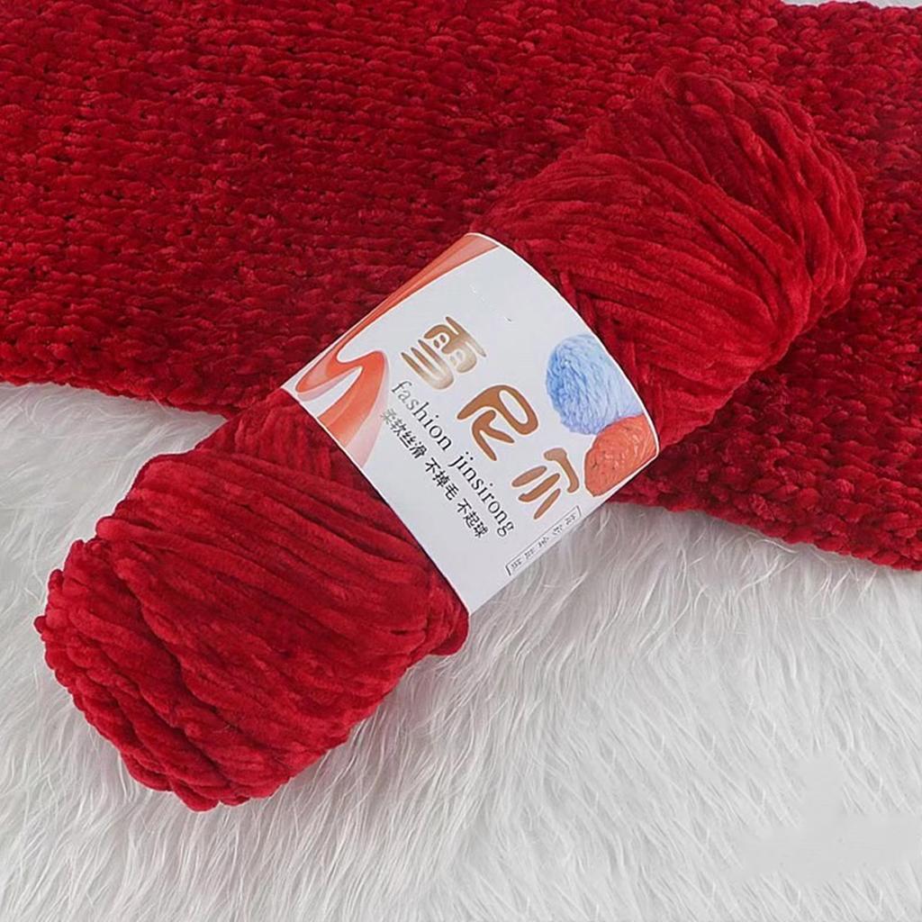 Skin Friendly Velvet Hand Knitting Yarn for DIY Cardigan Gloves Shawl Knitting Threads for Crochet Sweater Scarf Clothes