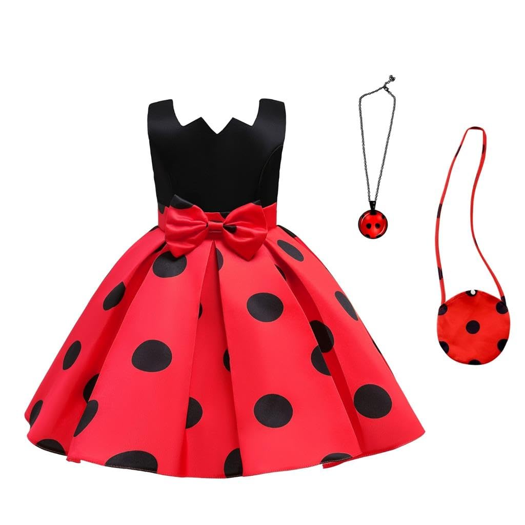 

Ladybug Costume for Little Halloween Party with Size [Dressy Daisy] Girls, Costume, Birthday, Outfit, Accessories, 10-11