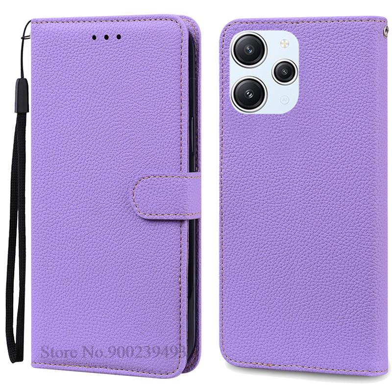 For Xiaomi Redmi 12 Case Silicon Leather Wallet Flip Case For Redmi 12 4G Cover Protector Phone Case for Redmi 12 5G Coque Funda