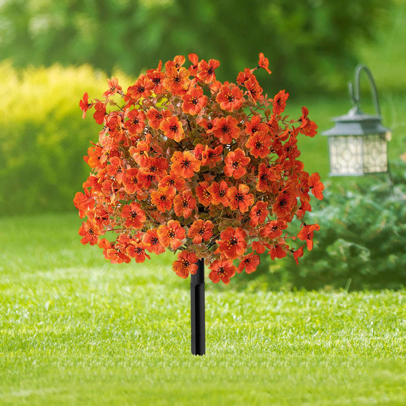 

Artificial Flower Garden Stake Versatile Decoration for Patio Backyard Porch червоний