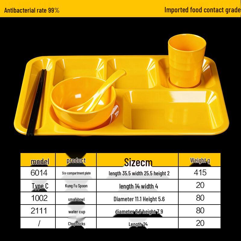 

Commercial Melamine Divided Fast Food Tray